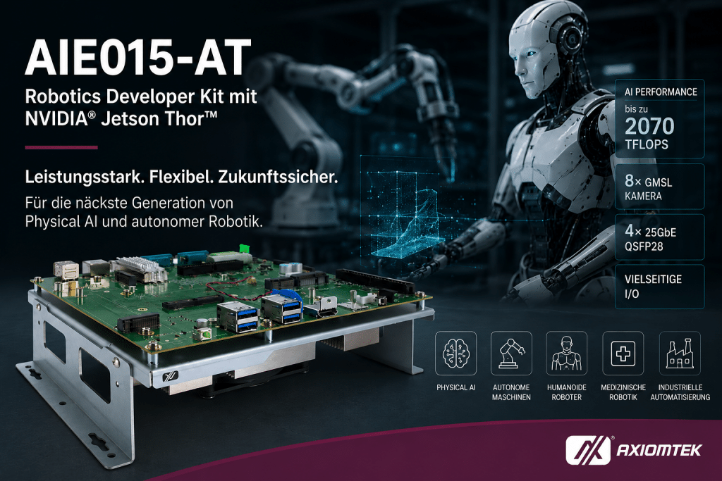 AIE015-AT Robotics Developer Kit mit NVIDIA Jetson Thor für Physical AI und autonome Robotik