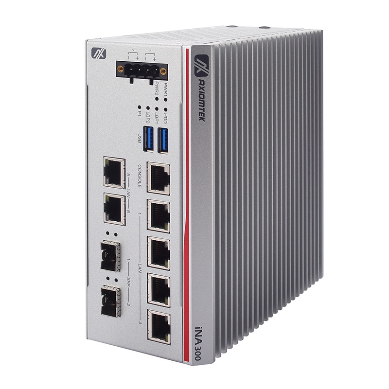 Axiomtek iNA300 Industrial Cybersecurity Gateway für Intel NetSec AI